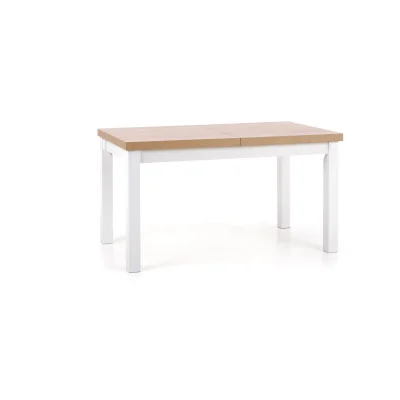 TIAGO SLIDING TABLE, TOP - SONOMA OAK, LEGS: WHITE